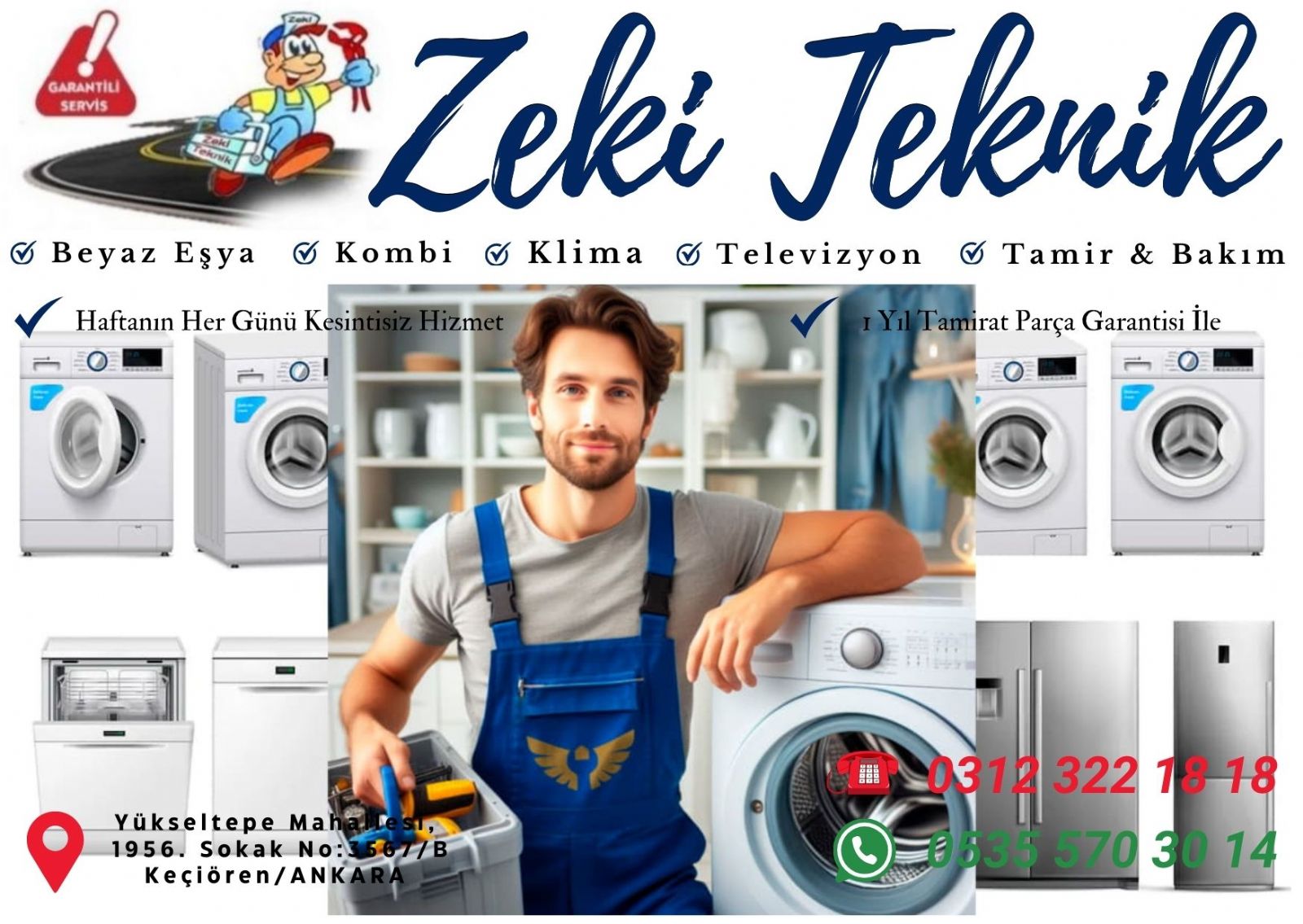 Yükseltepe Arçelik Servisi